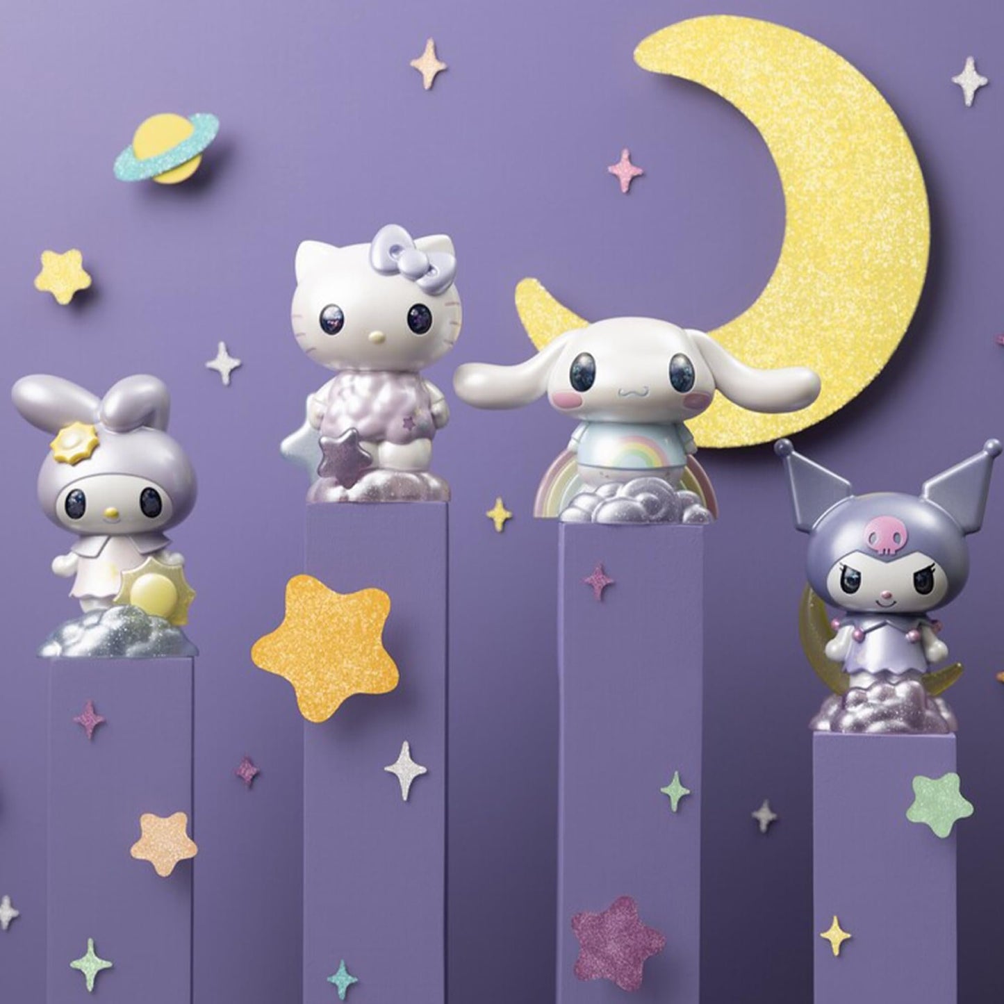 Hello Kitty Premier 4-Inch Figure – Cinnamoroll Edition, Collectible and Cinnamoroll Figurine, Detailed Design for Display or Collection