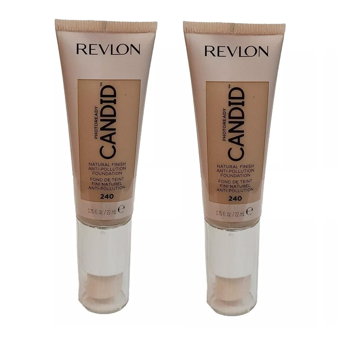 Pack of 2 Revlon PhotoReady Candid Natural Finish Foundation, Natural Beige 240