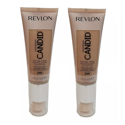 Pack of 2 Revlon PhotoReady Candid Natural Finish Foundation, Natural Beige 240