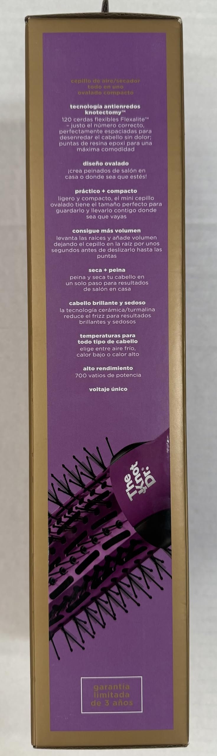 Infiniti Pro by Conair The Knot Dr. All-in-One Oval Hair Dryer Brush, Amethyst Purple, 700W