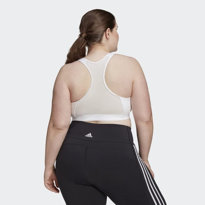 adidas Women's Medium Suppor Racer Back Don't Rest Alphaskin Padded Bra W/ Removable Pads