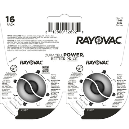 Rayovac Size 13 Hearing Aid Batteries, Hearing Aid Batteries Size 13, 12 Count