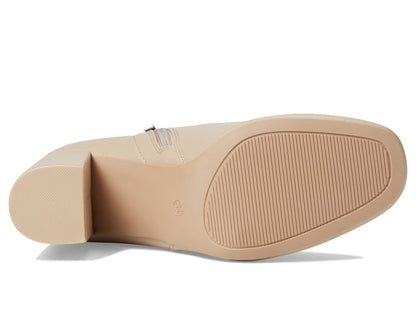 MIA Shoes Carla Womens Vegan Leather Ankle Boots with Heel