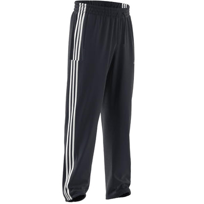 adidas Mens Aeroready Essentials Elastic Cuff Woven 3-Stripes Pants Casual Comfort Technology - Black