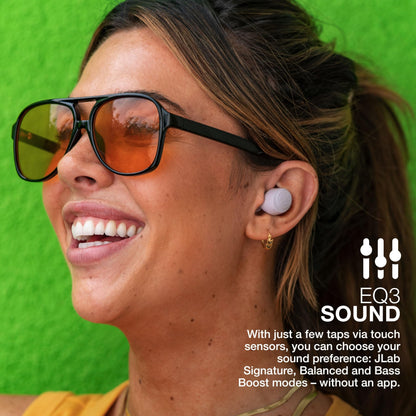 JLab Go Air Pop True Wireless Earbuds, in Ear Headphones, Bluetooth Earphones, Ear Buds with 32H Playtime, Bluetooth Earbuds with Microphone, USB Charging Case, Dual Connect, EQ3 Sound