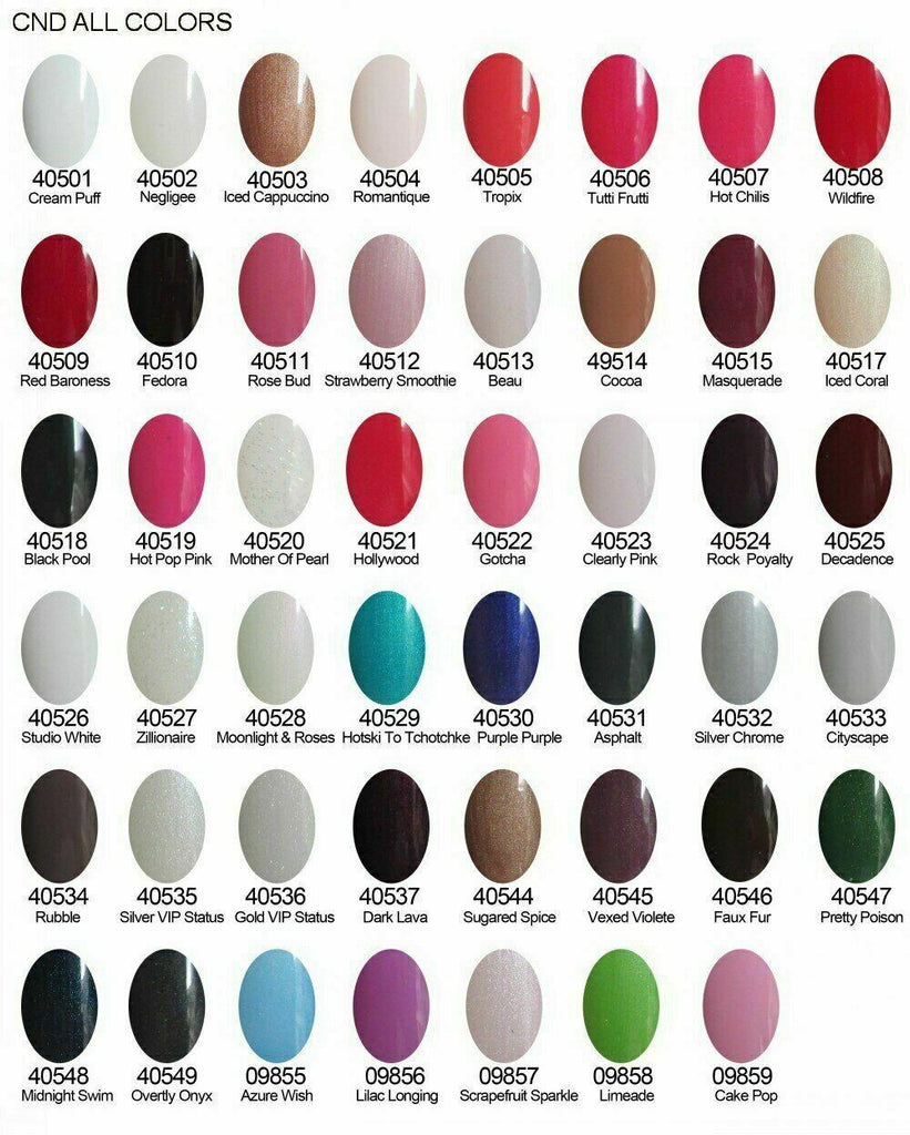 CND Shellac UV LED Gel Nail Polish Base Top Coat 7.3ml 0.25oz Pick ANY